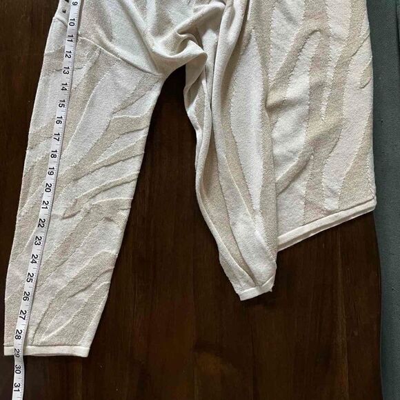 CHICO’S Sweater Chunky knit Sparkly Striped Top long sleeve size 3 - Picture 13 of 14